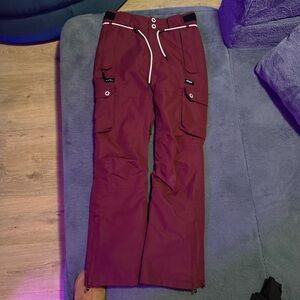 DOPE Men's Maroon Cargo Pants